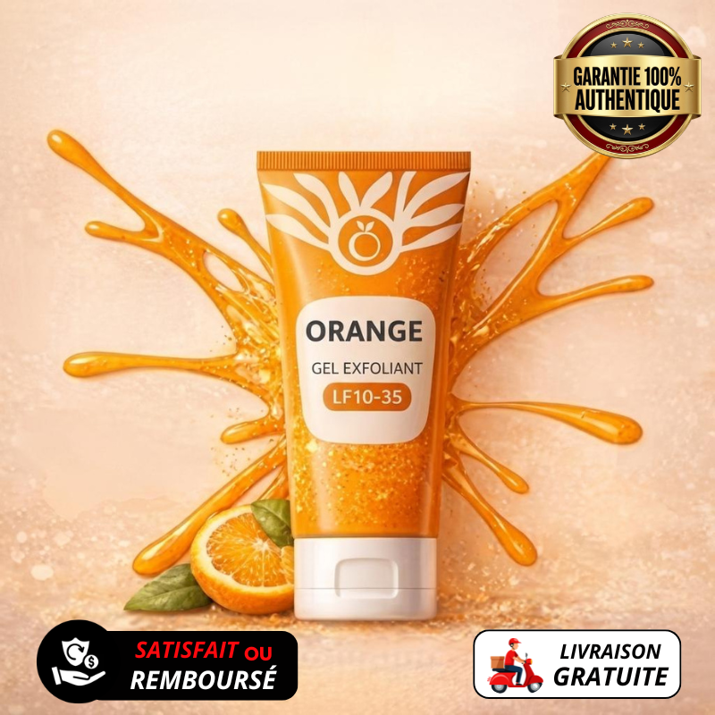 Gel Exfoliant a l'Orange - Revelez l'eclat de votre peau en 60s